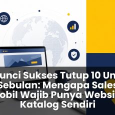 Kunci Sukses Tutup 10 Unit Sebulan: Mengapa Sales Mobil Wajib Punya Website Katalog Sendiri jasa pembuatan website sales mobil dengan katalog